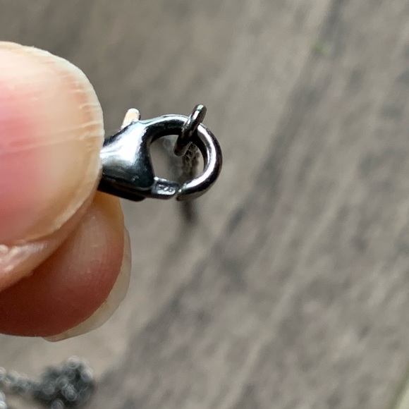 One of a Kind cherry pink rhodochrosite and sterling silver - very unique - Picture 4 of 6